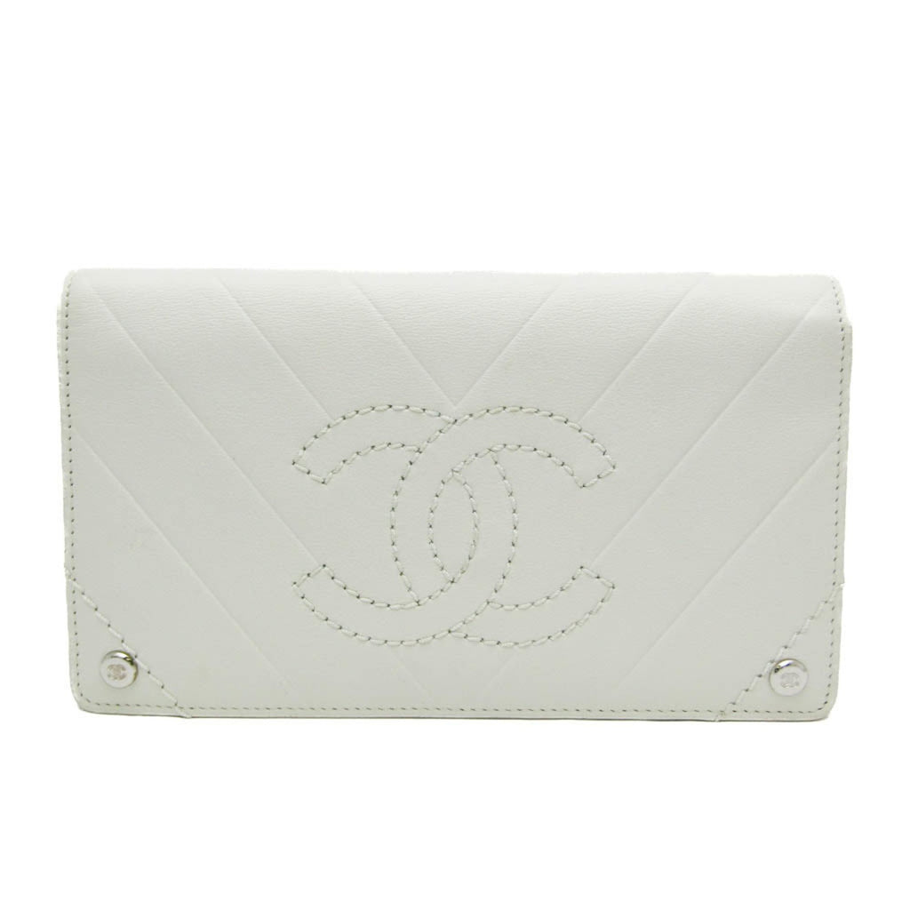 Chanel V Stich Leather Wallet