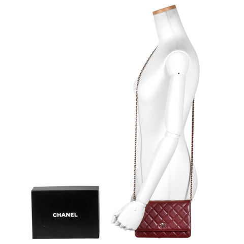 Chanel Wallet On Chain Leather Shoulder Bag