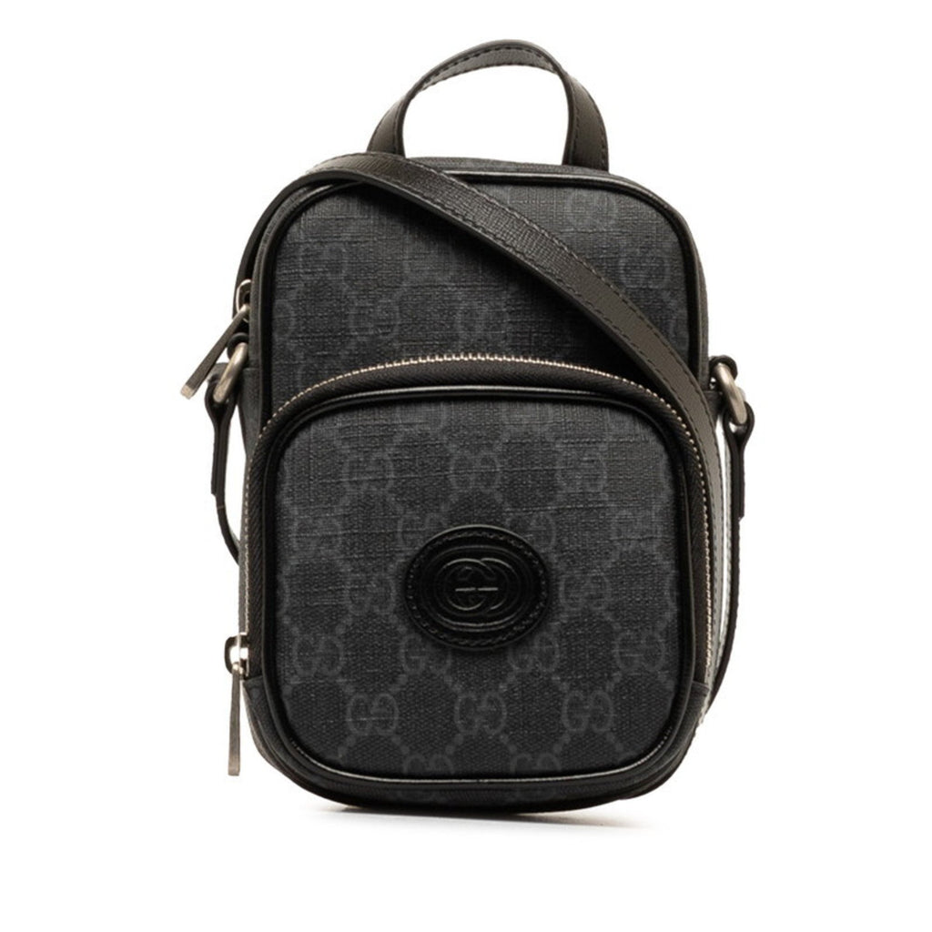 Gucci Gg Supreme Leather Shoulder Bag