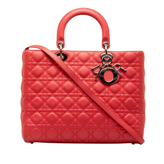 Dior Lady Dior Leather Handbag