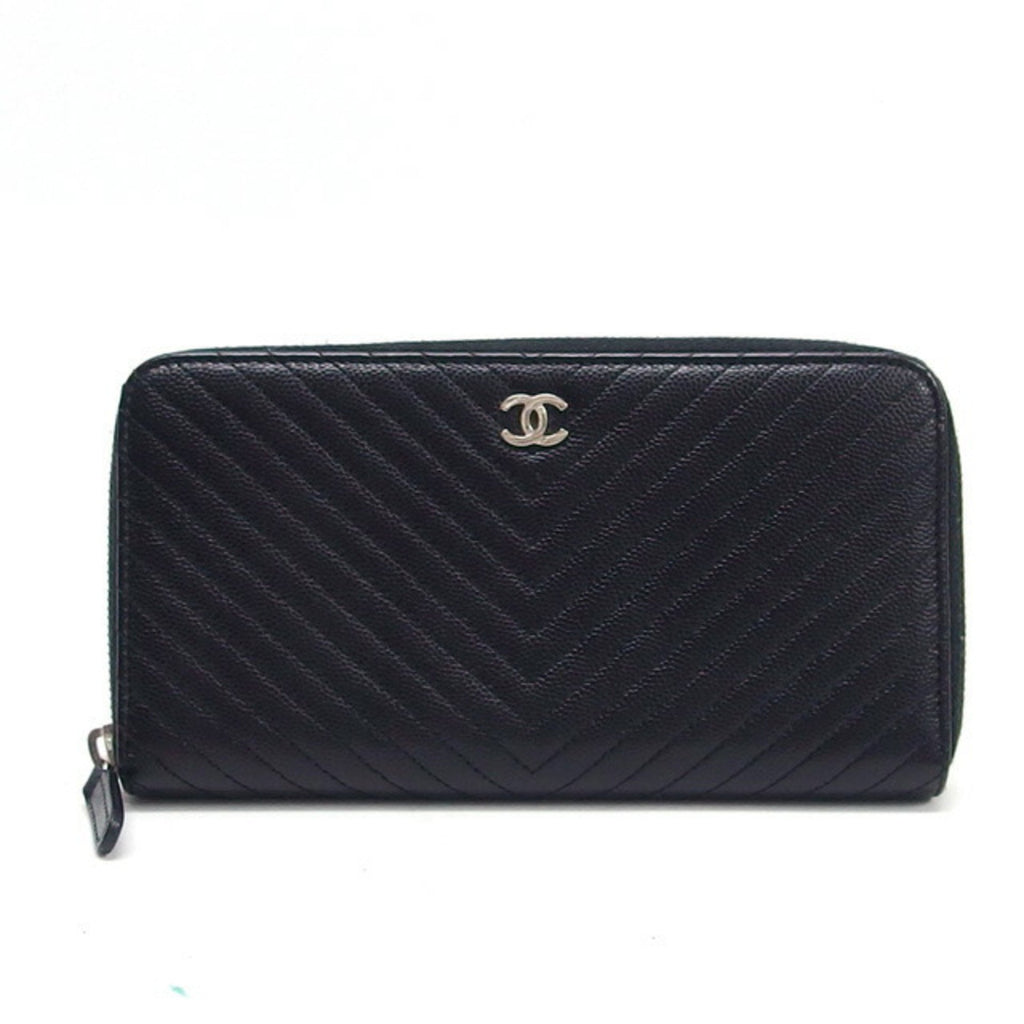 Chanel V Stich Leather Wallet