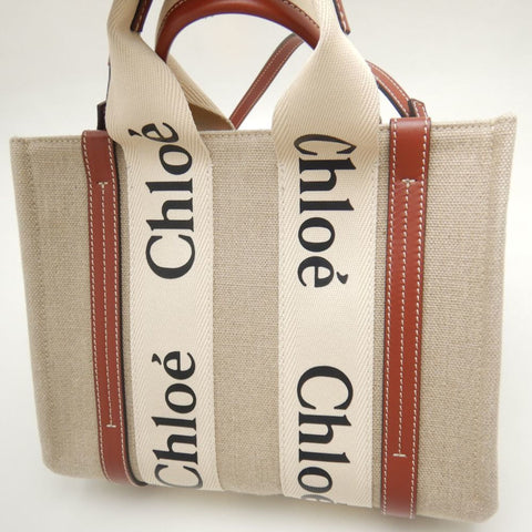 Chloé Woody Linen Tote