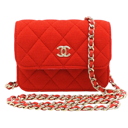 Chanel Wallet On Chain Cotton Shoulder Bag