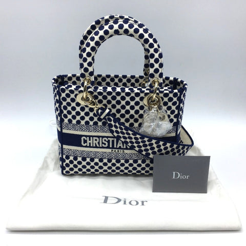 Dior Lady D Light Canvas Handbag