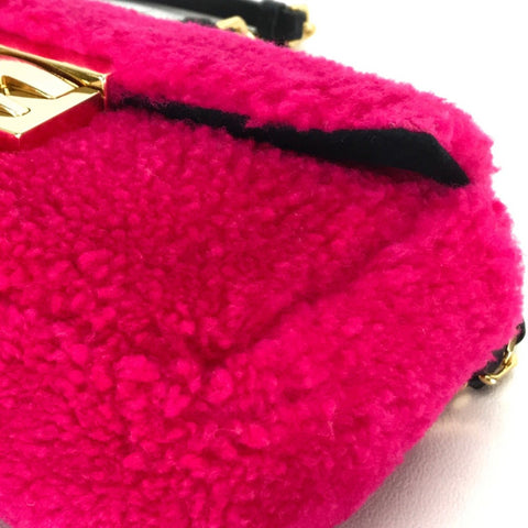 Fendi Baguette Fur Shoulder Bag