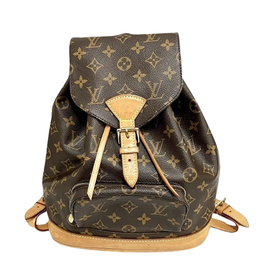 Louis Vuitton Montsouris Mm Canvas Backpack