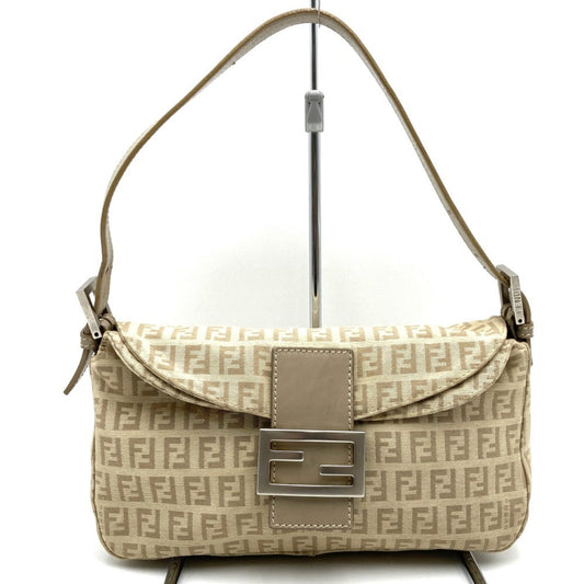 Fendi Mamma Baguette Canvas Handbag