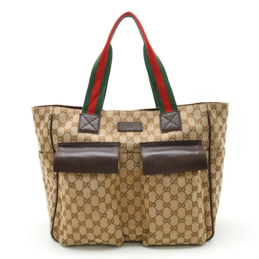 Gucci Gg Canvas Canvas Tote