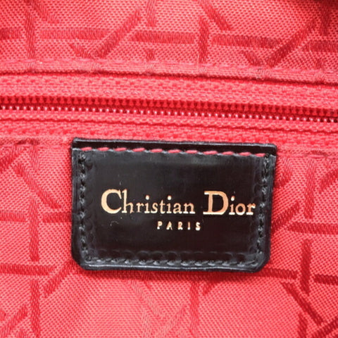 Dior Lady Dior Patent Leather Handbag