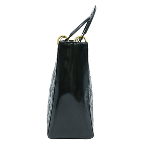 Dior Lady Dior Patent Leather Handbag