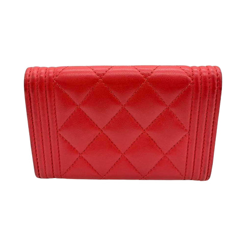 Chanel Boy Leather Wallet