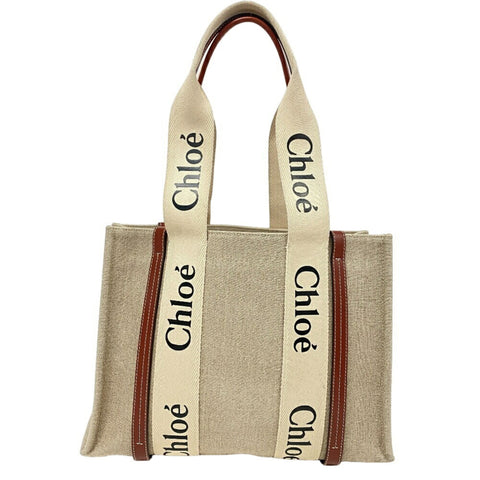 Chloé Woody Canvas Tote