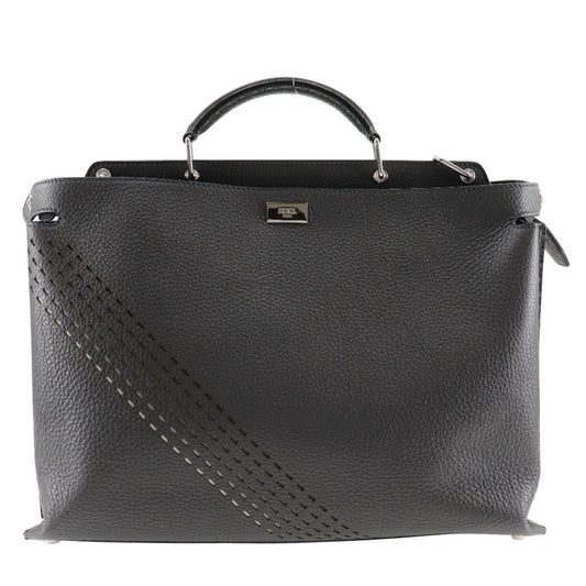 Fendi Peekaboo Leather Briefcase