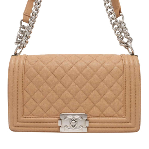 Chanel Boy Leather Shoulder Bag