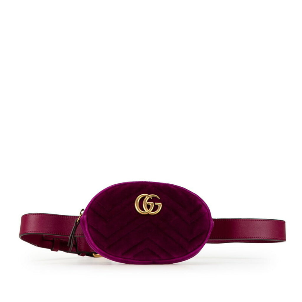 Gucci Gg Marmont Suede Shoulder Bag