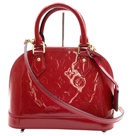 Louis Vuitton Alma Bb Patent Leather Handbag