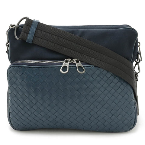 Bottega Veneta Intrecciato Canvas Shoulder Bag