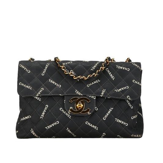 Chanel Jumbo Canvas Shoulder Bag