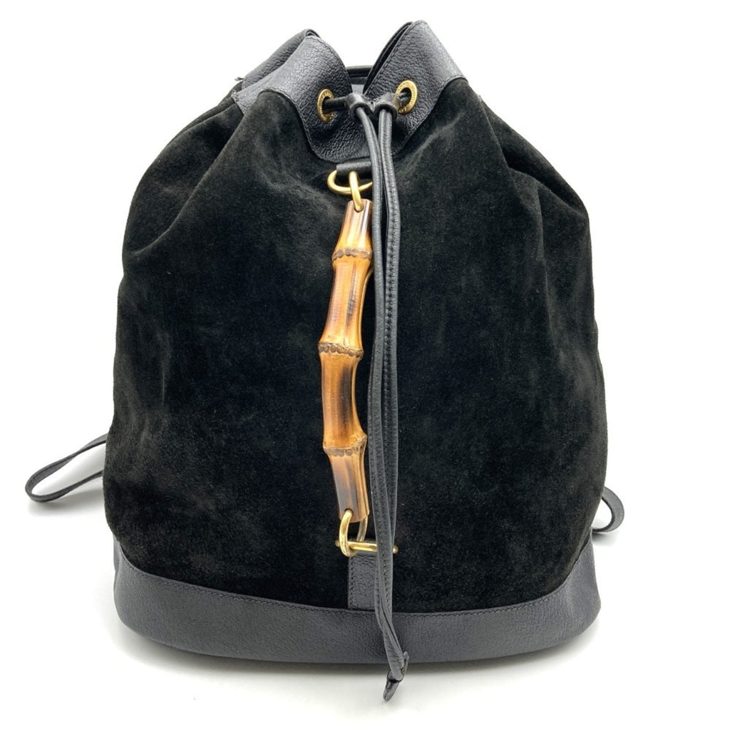 Gucci Bamboo Suede Backpack