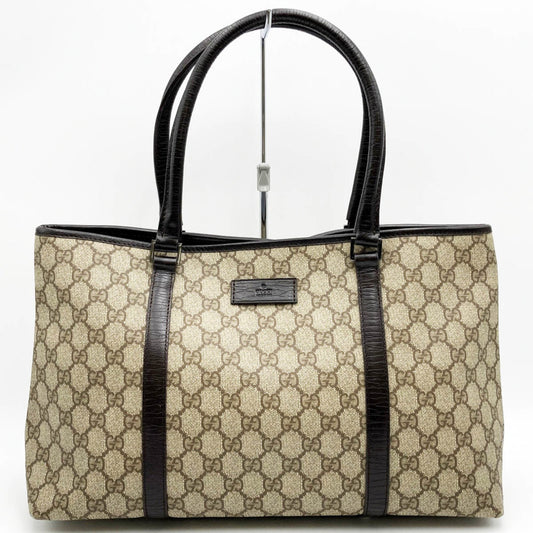 Gucci Gg Pattern Canvas Tote