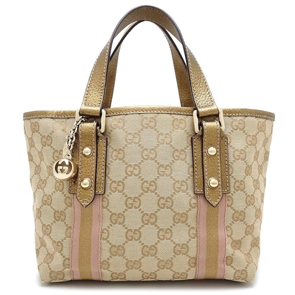 Gucci Sherry Canvas Handbag