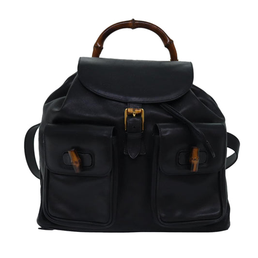 Gucci Bamboo Leather Backpack