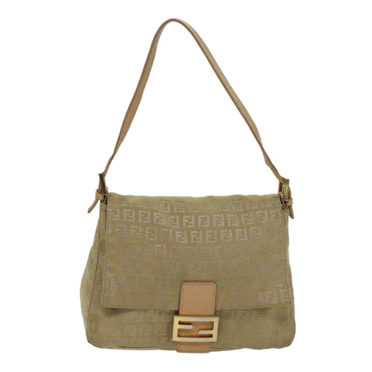 Fendi Mamma Baguette Canvas Shoulder Bag