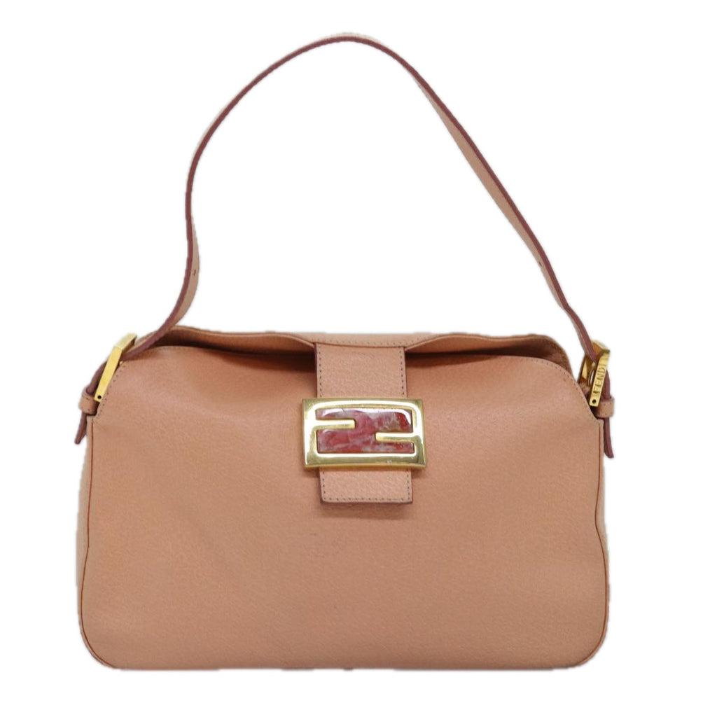 Fendi Mamma Baguette Leather Shoulder Bag