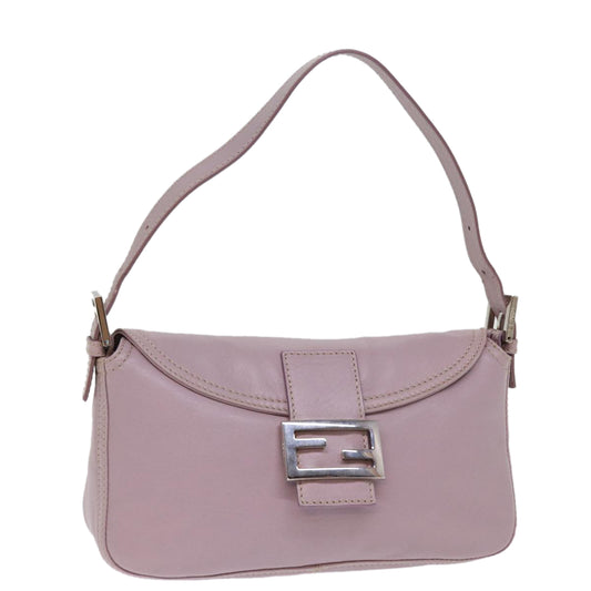 Fendi Mamma Baguette Leather Shoulder Bag