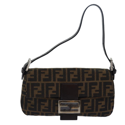 Fendi Zucca Canvas Shoulder Bag