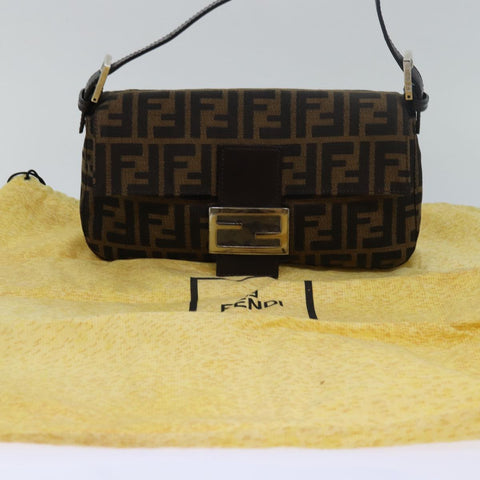 Fendi Zucca Canvas Shoulder Bag