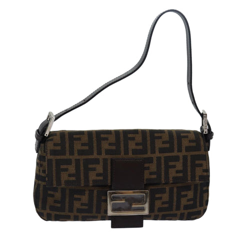 Fendi Zucca Canvas Shoulder Bag