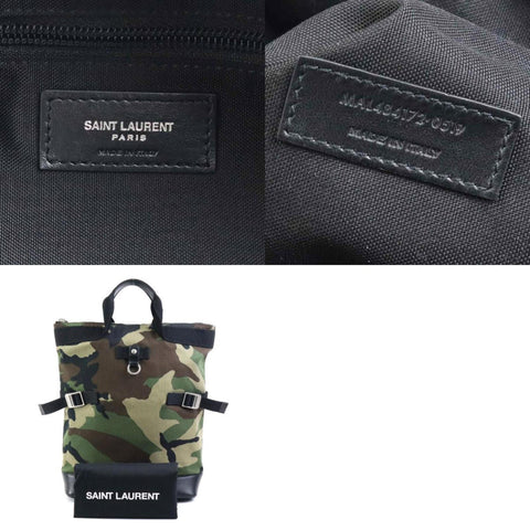 Saint Laurent Rivington Canvas Backpack